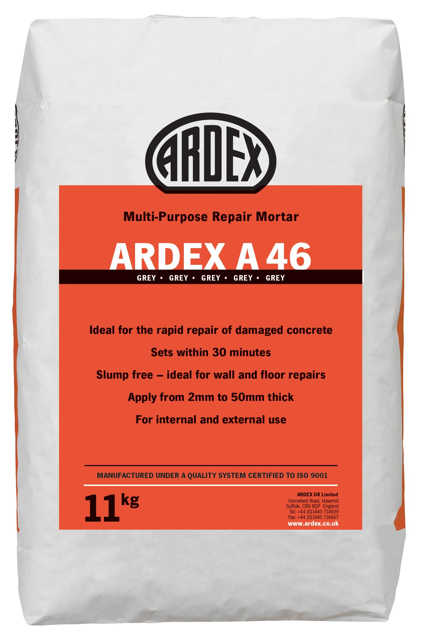 ARDEX A 46 Multi-Purpose Concrete Repair Mortar