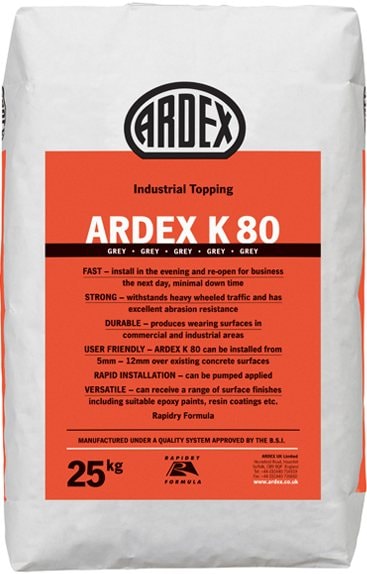ARDEX K 80 Rapid Drying Industrial Topping/Wearing Surface
